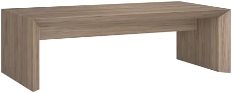 Henn&Hart 22" Wide Rectangular Side Table - Natural Black Finish - Perfect for Home, Living Room, Bedroom, Office & Ente