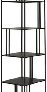 Henn&Hart 18" Wide Rectangular Bookcase | Blackened Bronze | Modern Home Office & Living Room Furniture | Stylish Storag
